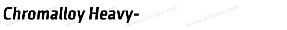Chromalloy Heavy字体转换